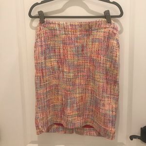 Bright colored tweed skirt, worn once.
